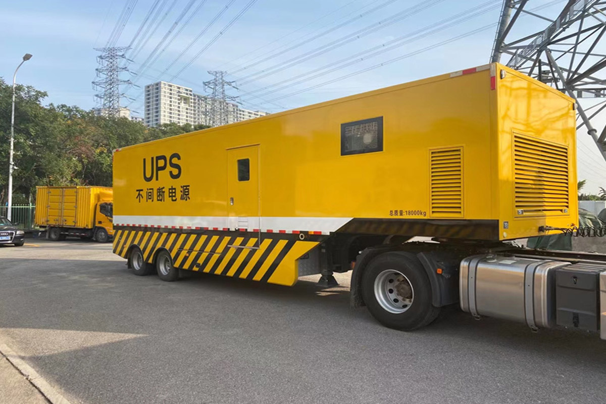 大通发电机租赁施工现场